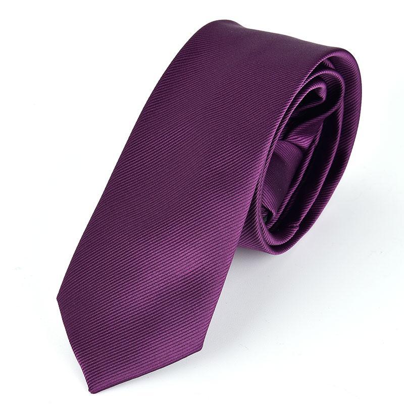 一汽大众领带男士黑色结婚懒人免打正装商务西装衬衫拉链领带 紫色