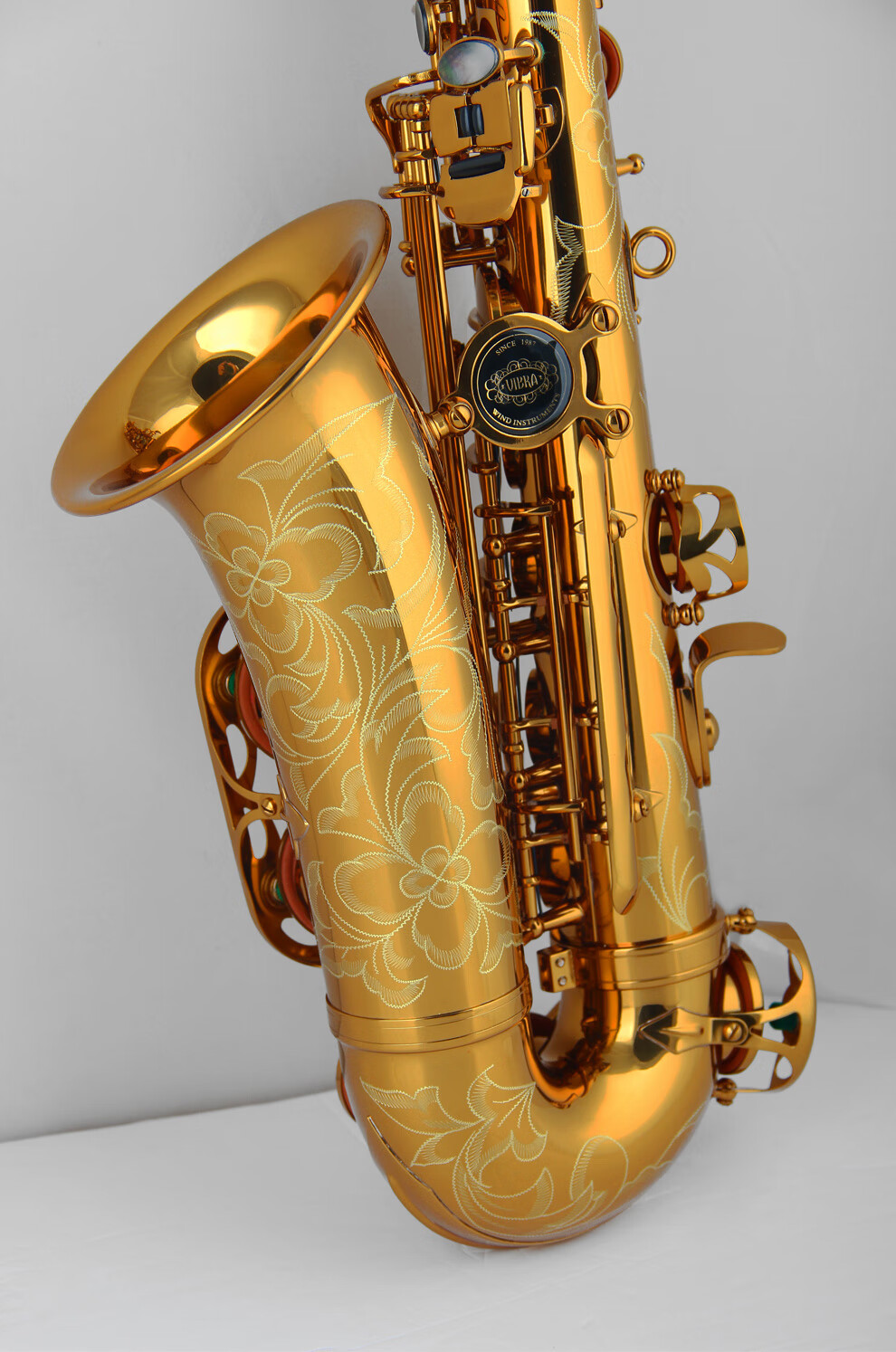 降e中音萨克斯风管乐器 专业 567g升级版-金铜弯脖【图片 价格 品牌