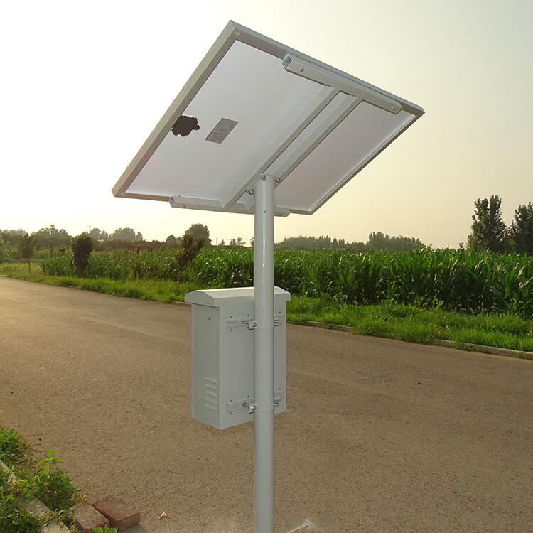 太阳能光伏发电电池板组件交通发电立杆支架路灯监控安装固定立柱 20w
