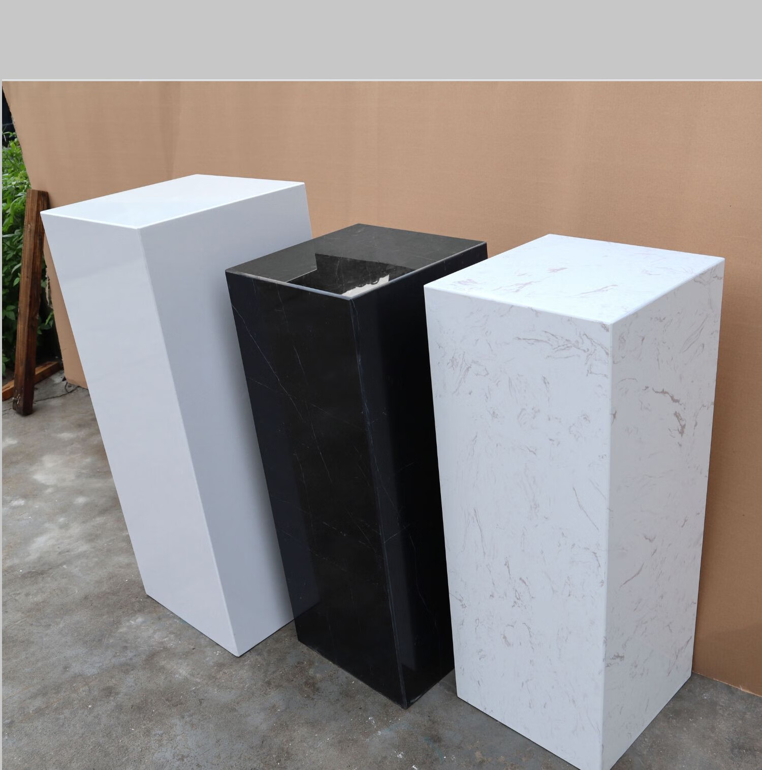 现代简约玄关落地摆件大理石雕塑底座空间装饰艺术品摆放立柱 30*30*