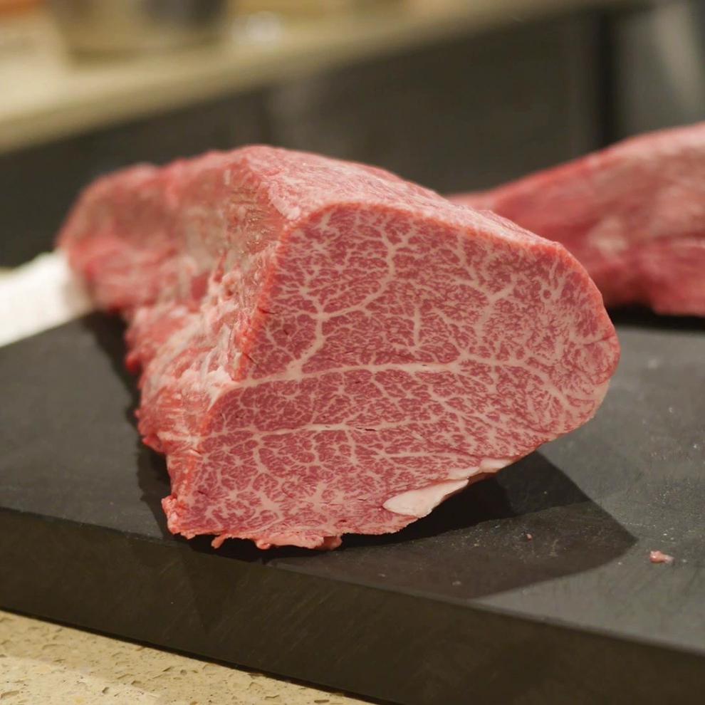 秒发澳洲bms12松坂a5霜降雪花精修和牛中段菲力牛柳500g神户聚贵