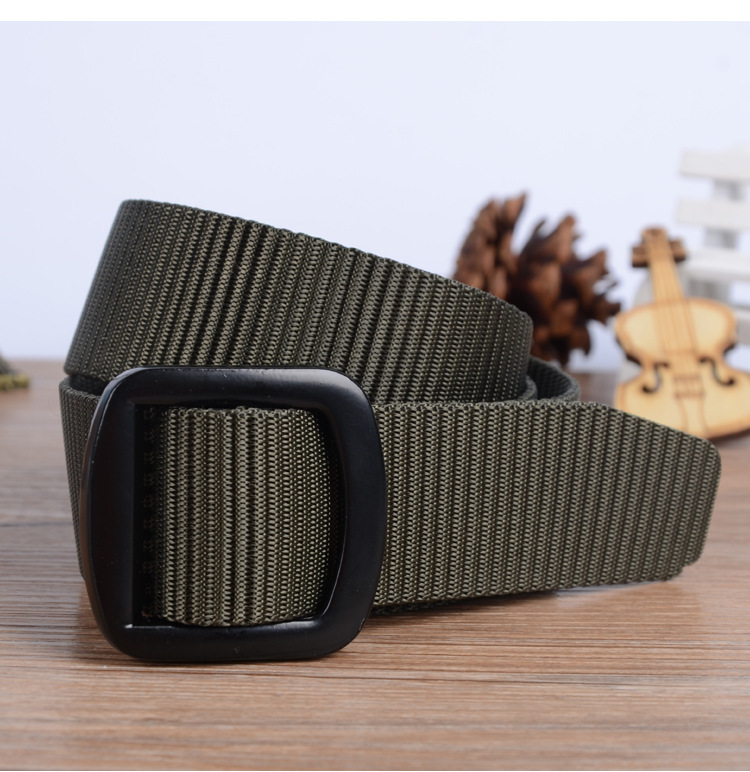 日系刺绣简约复古腰带帆布男女通用休闲运动裤腰带港风街头轻便透气