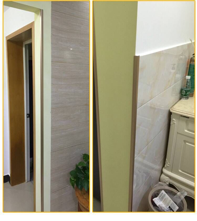 墙布阳角护线条 护角线墙角保护条装饰线条压边条墙布收边条铝合金