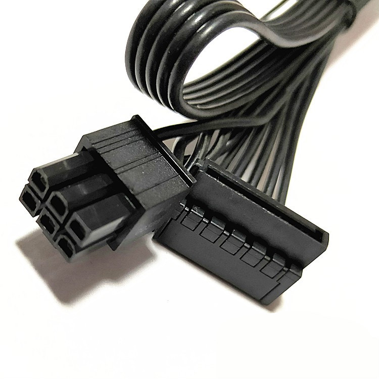 爱国者电竞模组线显卡硬盘风扇连接线 显卡8p转2个6 2双8p