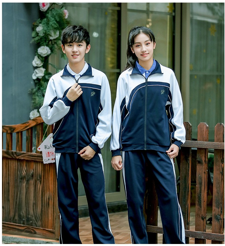 知衣色深圳校服中学夏装统一初中高中生校服短袖短裤校服裤两道杠冬装