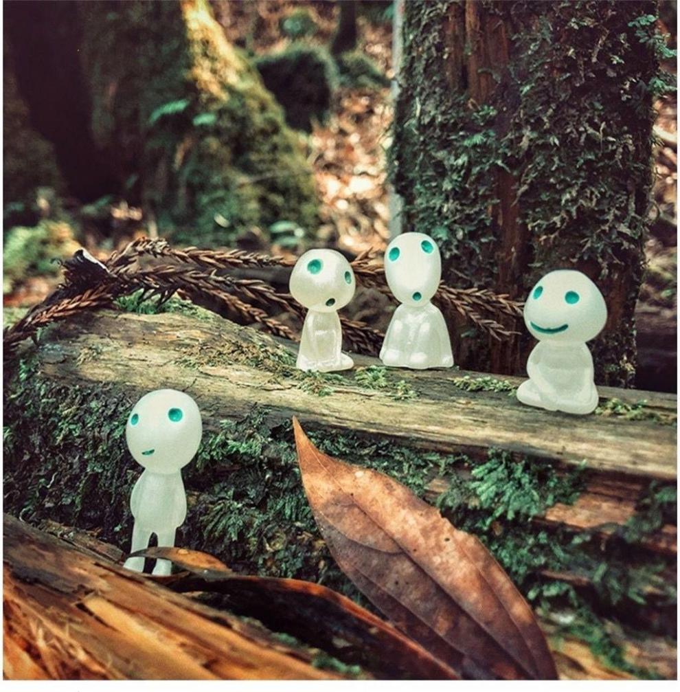 聚锦家居宫崎骏夜光精灵可爱呆萌精灵幽灵动漫创意装饰摆件小礼品随机