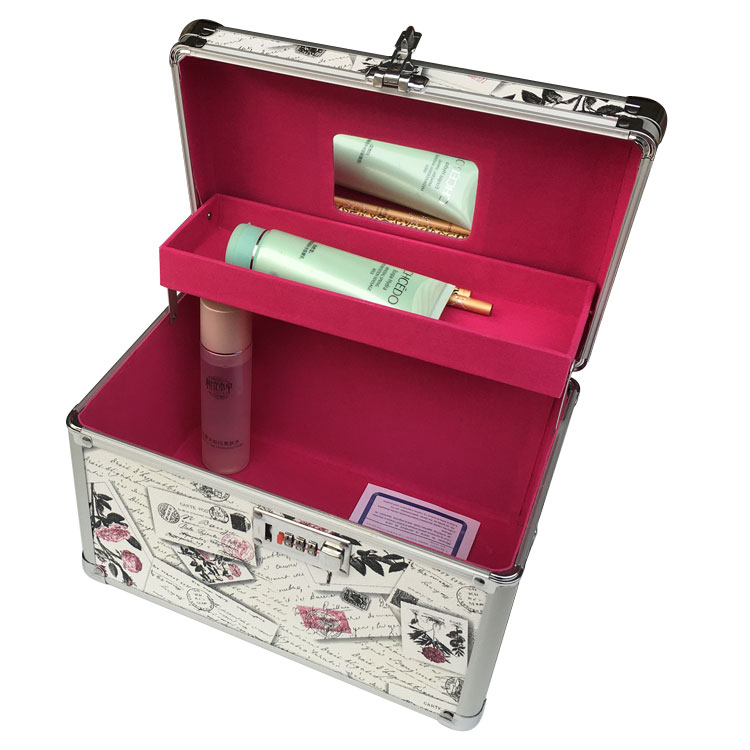 足疗技师大号大容量工具箱化妆箱美甲箱铝合金箱子美甲采耳手提箱