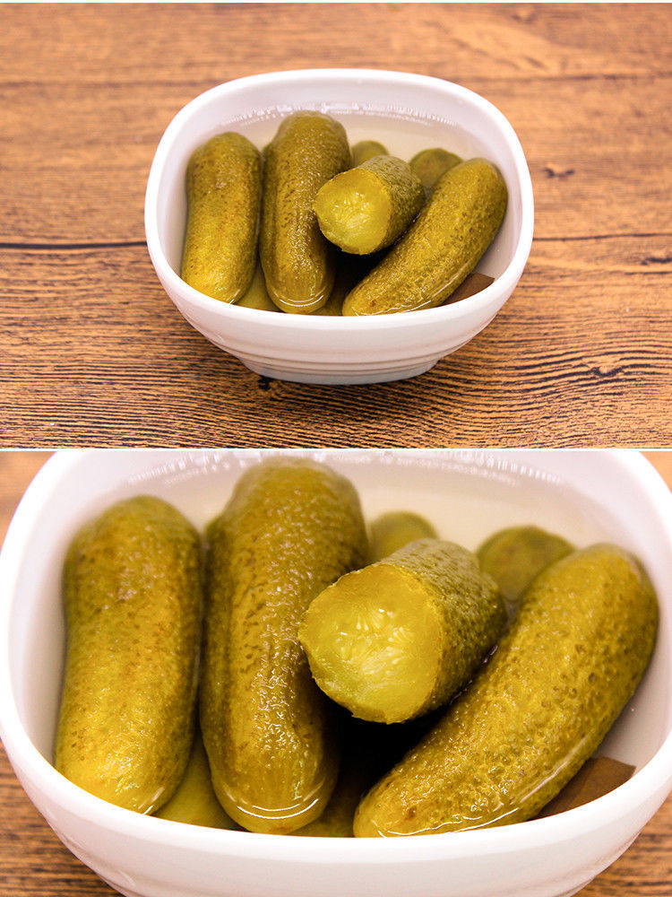 东北特产俄式酸黄瓜罐头670g腌黄瓜爽脆腌制小黄瓜泡菜酱瓜下饭菜670g