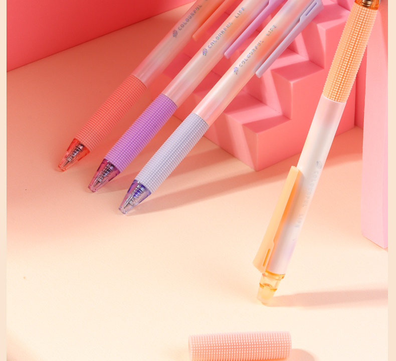 迪士尼晨光幻彩生活小毛刷可擦笔按动中性笔魔力擦易擦笔芯热可擦黑晶