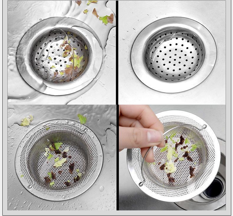 厨房水槽洗菜盆过滤网不锈钢水池排水口堵网卫生间下水道过滤器钢网