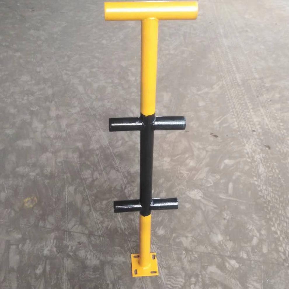 定制建筑工地楼梯临边防护栏杆工地临时楼梯防护立杆干字型立杆转角