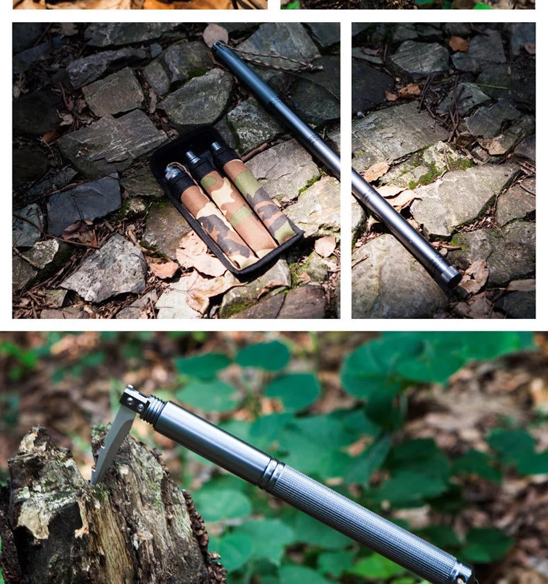 多功能甩棍中刀车载自卫防身甩棍伸缩手杖棍子户外用品野营装备带刀