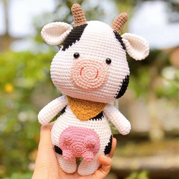 xpmr新品diy打发时间毛线手工钩针编织五股玩偶可爱动物礼物材料包