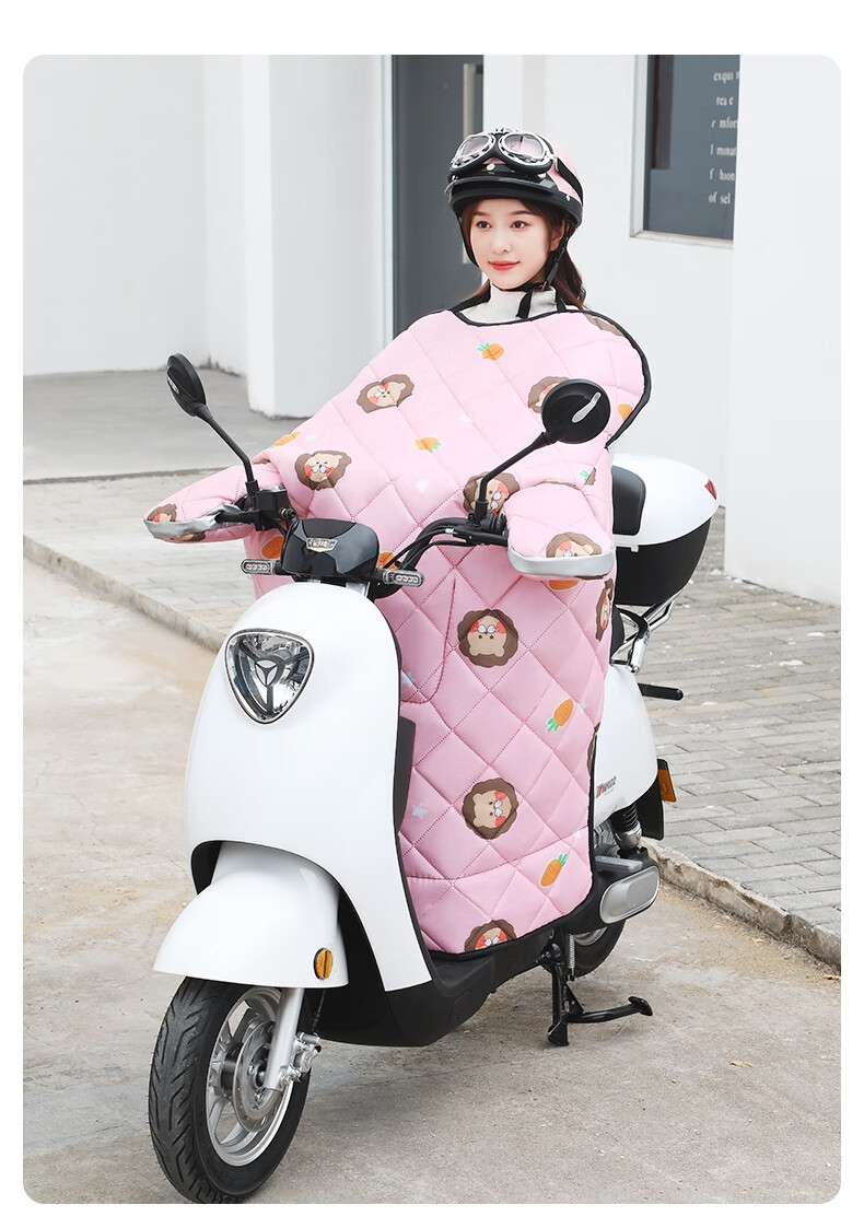 雅迪电动车冬季防寒挡风被 雅迪电动车专用挡风被秋冬季加绒dq6冠能