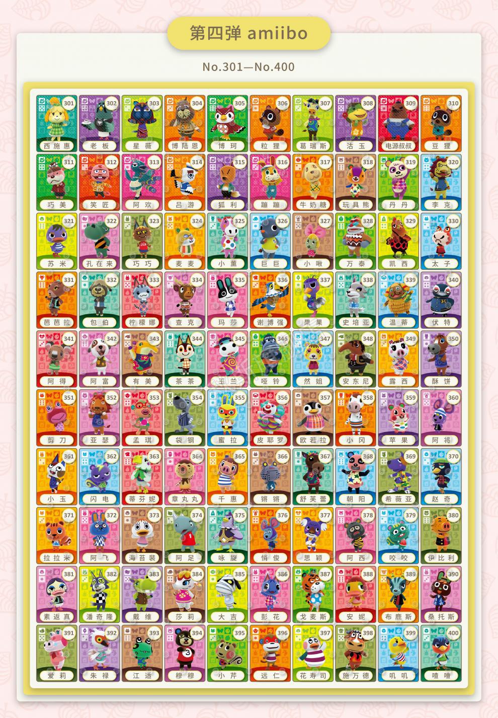 编号:10035146259282商品名称:【特价捡漏】集合啦动物森友会amiibo卡