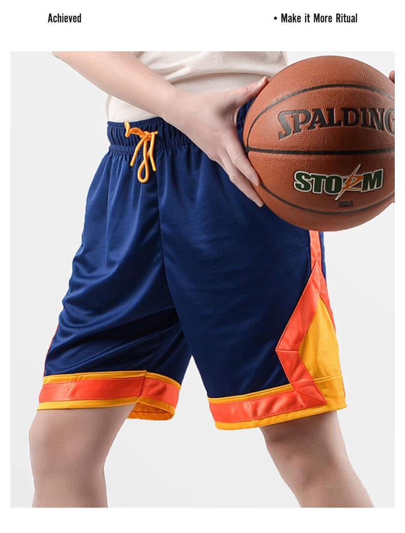 太阳队保罗美式篮球运动短裤男春秋季薄款外穿休闲潮流宽松潮牌ins速