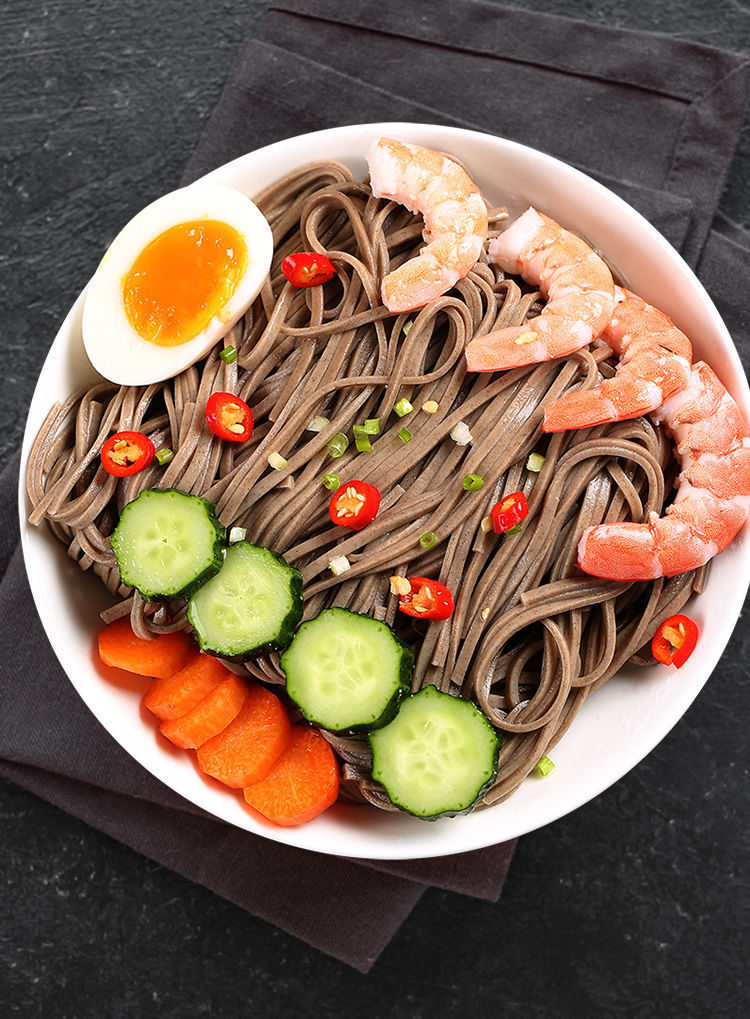 全麦黑麦荞麦面条减无脂糖主食苦荞挂面黑荞麦面2斤细面推荐刷脂丨糖