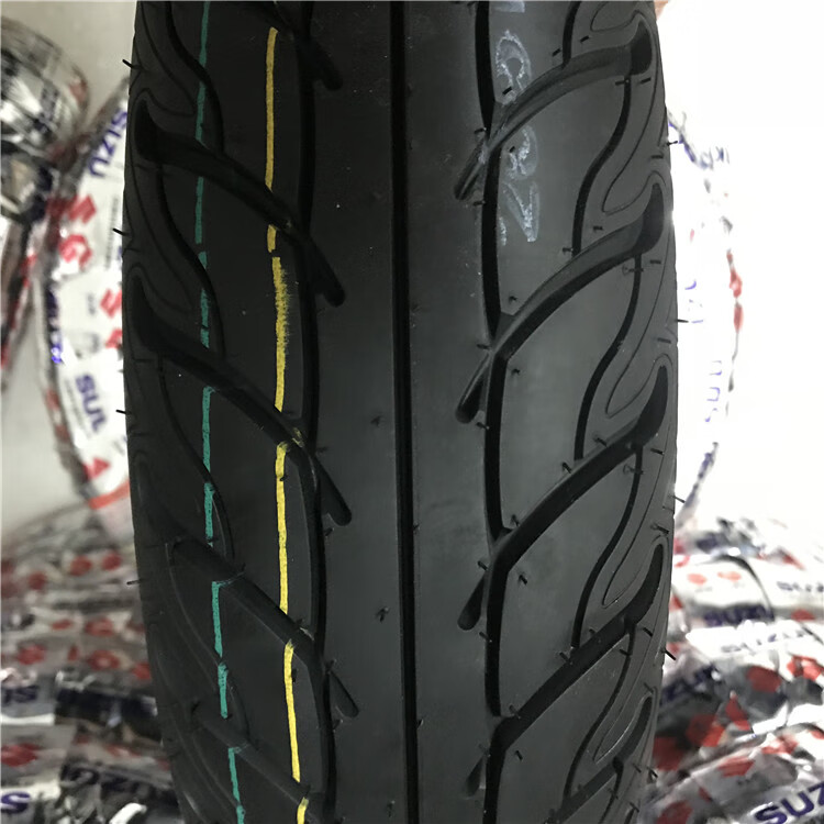适用铃木uu125uy125防滑后轮胎乐至110t踏板摩托车真空前后轮胎 防滑