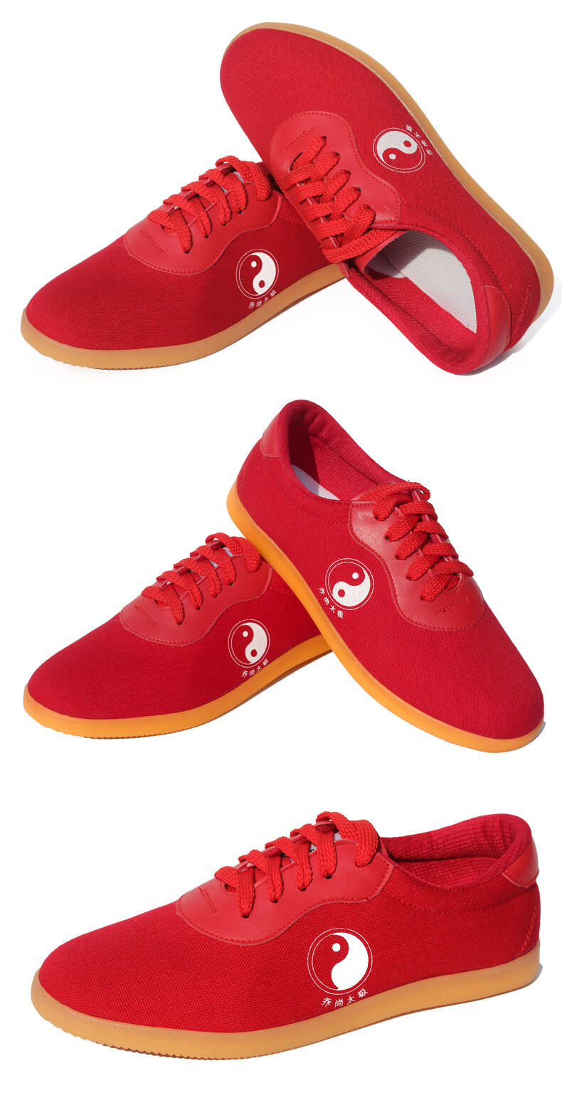 武极堂太极鞋帆布夏季武术鞋太极拳练功运动鞋加厚牛筋底男女同款劲武