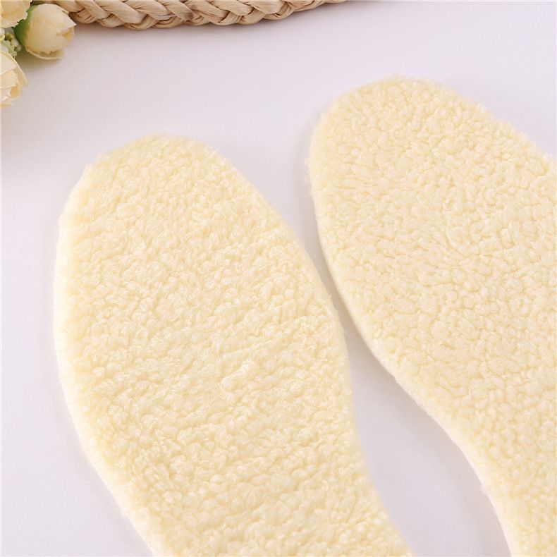 仿羊毛绒鞋垫冬季舒适保暖鞋垫男女防臭吸汗雪地靴毛绒鞋垫可裁剪仿