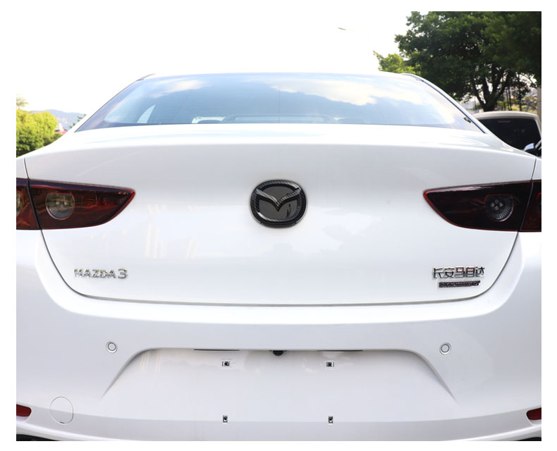 适用于 2021款新马自达3车标贴 次世代昂克赛拉车标改装中网碳纤维 20