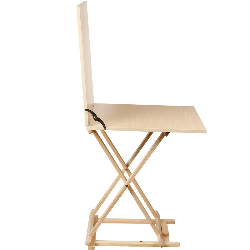 中艺美术写生可折叠实木静物台素描绘画写生台静物石膏摆放台松木 60*