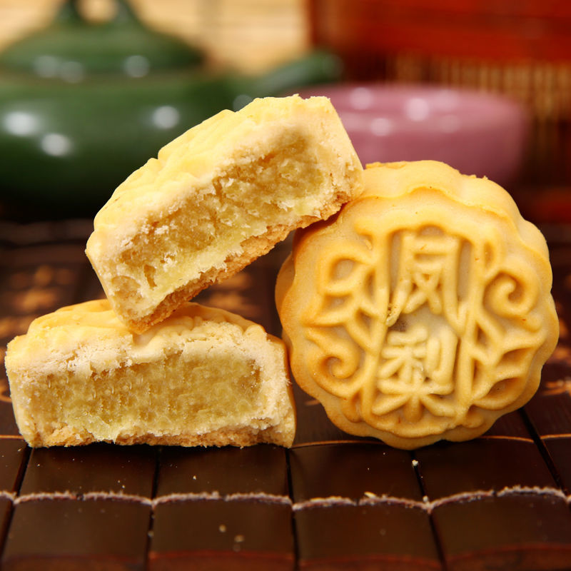 恬女神水果月饼草莓哈密瓜凤梨水蜜桃多口味广式迷你小月饼凤梨味40个