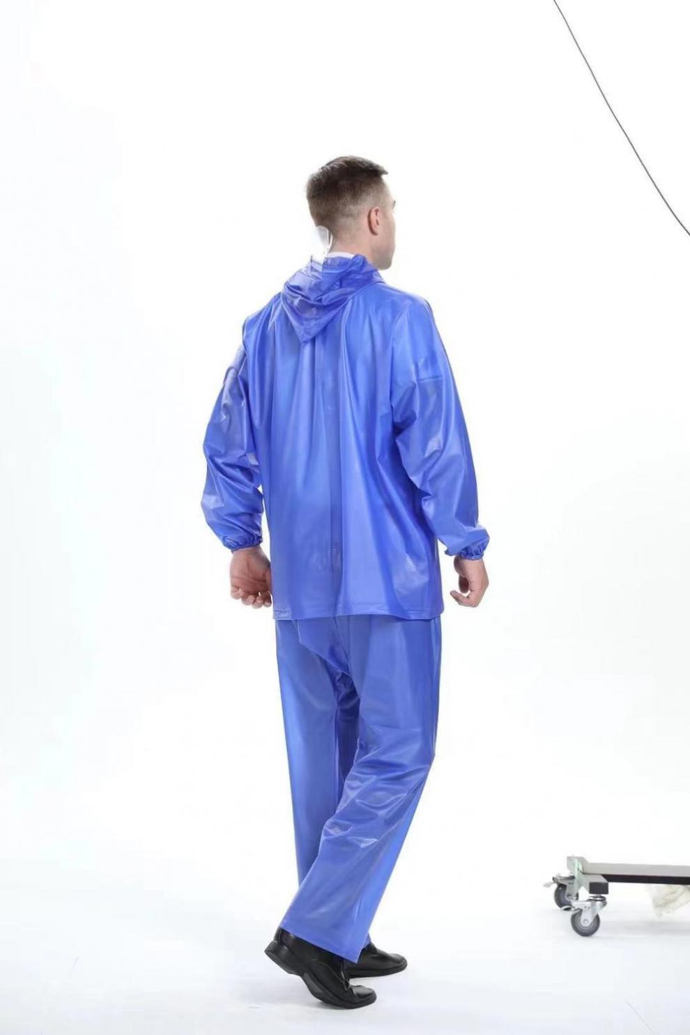 加厚成人套装雨衣雨裤牛筋雨衣防暴雨男女士工地干活套装雨衣批发新款