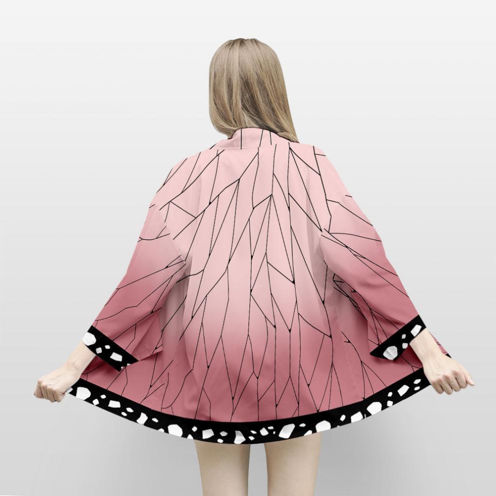 二次元动漫鬼灭伊之助祢豆子周边主题cos披风羽织漫展之刃儿童装灭s