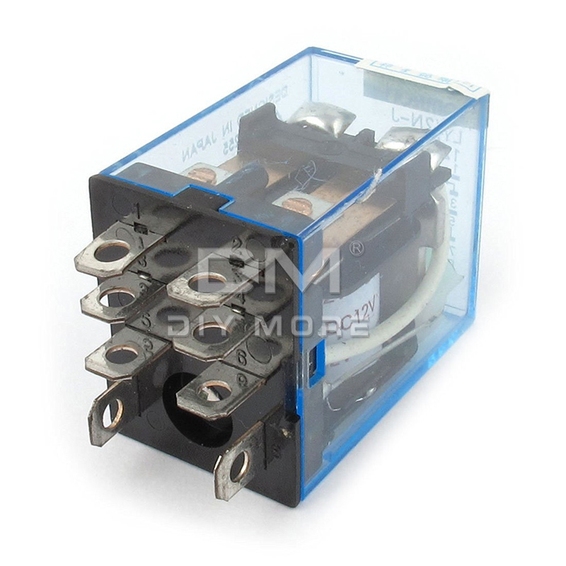 ly2nj my4nj小型中间继电器dc12v24vac110v220v大8脚14脚5a10a ly2nj