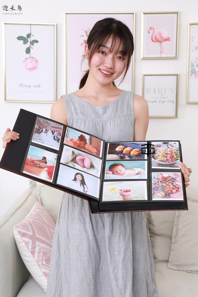 6寸相册放1000张过塑照片大容量插页式家庭影集宝宝册多用途款式多