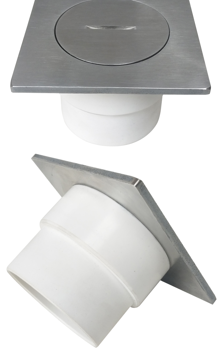 不锈钢清扫口不锈钢地面扫除口地面检修检查口dn50 dn75 dn110 dn110