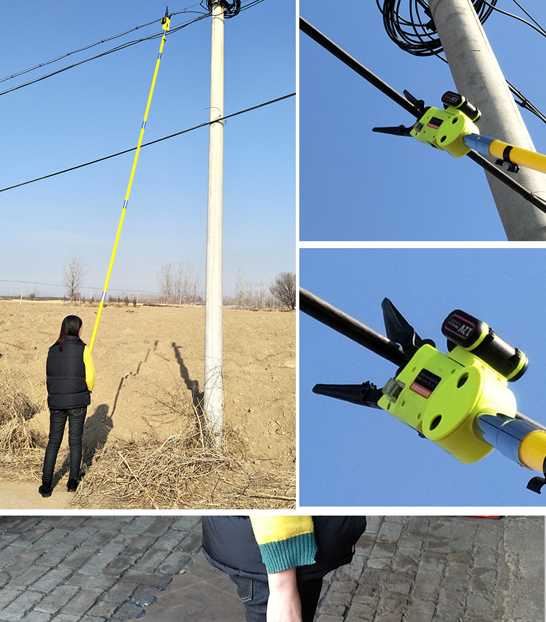 新勇士全自动光缆附挂机线缆捆扎机宽带高空电缆光纤加挂器扎丝绑线器