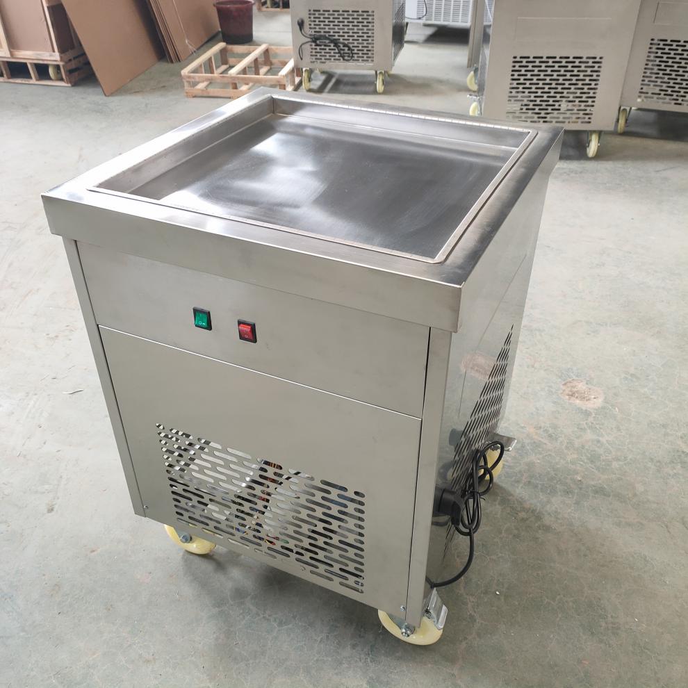 插电的炒冰机浩博炒酸奶机商用厚切插电摆摊网红单锅双锅炒冰机商用