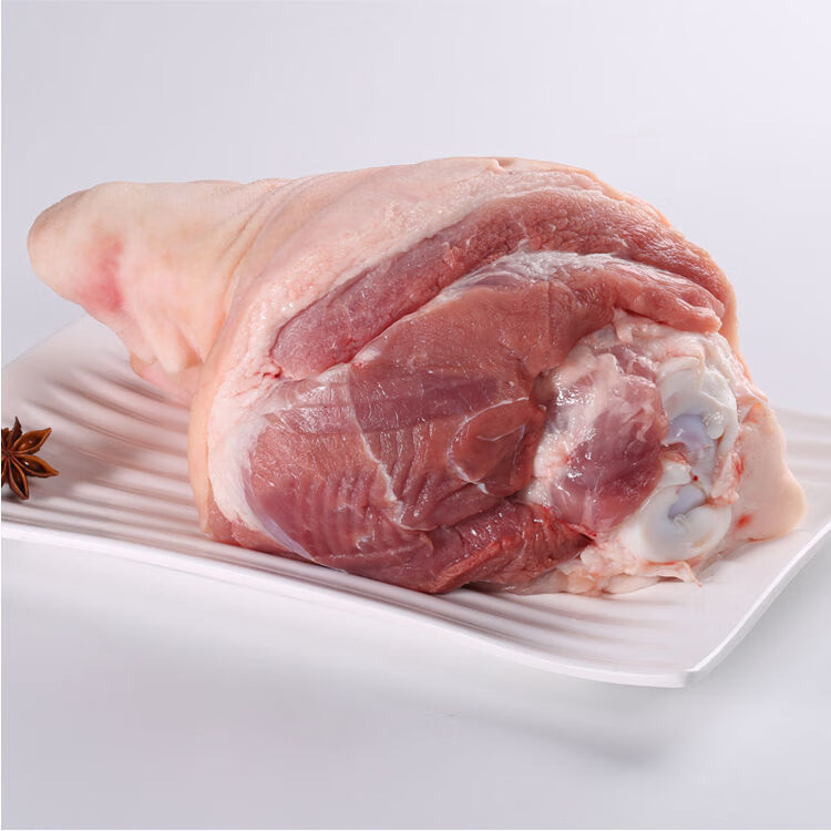 新鲜猪肘子生猪脚小腿肉猪腿肉整只猪蹄膀生鲜 福茹洲 3斤装猪肘子【1