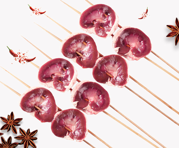 富铭士 内蒙羊腰串大腰子500g羊肉串羊腰子冷冻新鲜烧烤食材小腰烤串