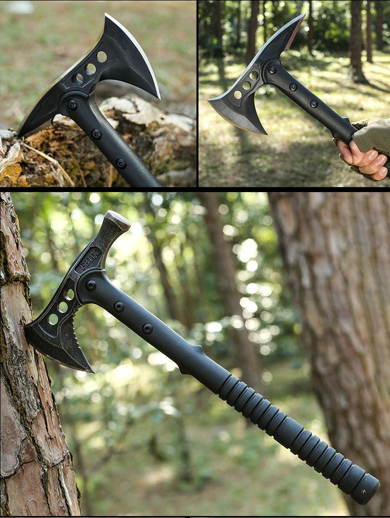 60[京选品质]升级款东成多功能战术斧刃手斧头刀户外防身生存特种