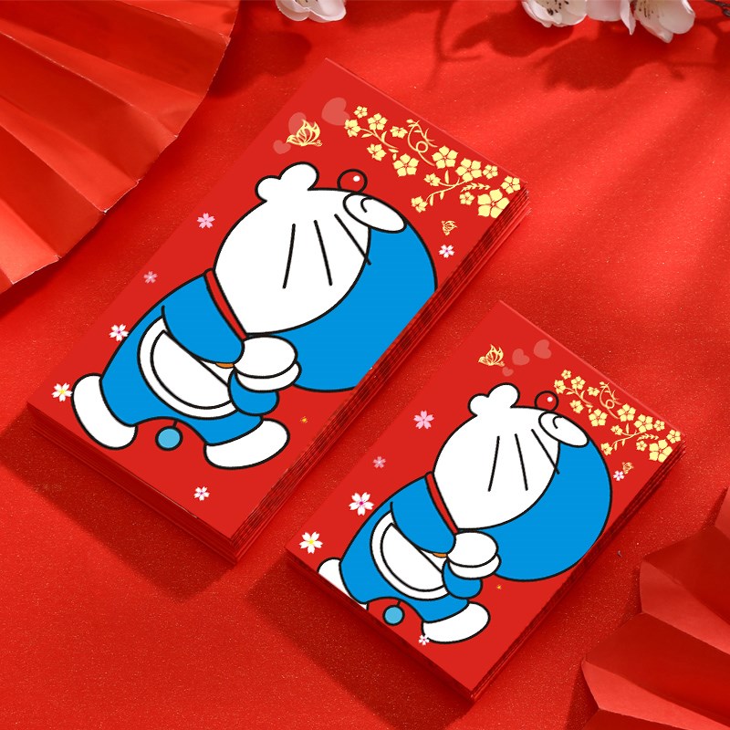 小叮当红包哆啦a梦红包封2022新款卡通过新年虎年小孩压岁钱红包 丁当