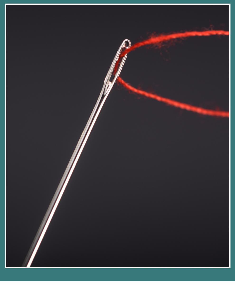 家用加长缝衣服被子大针手缝针大孔针粗针针眼大长针老人大眼针10根送