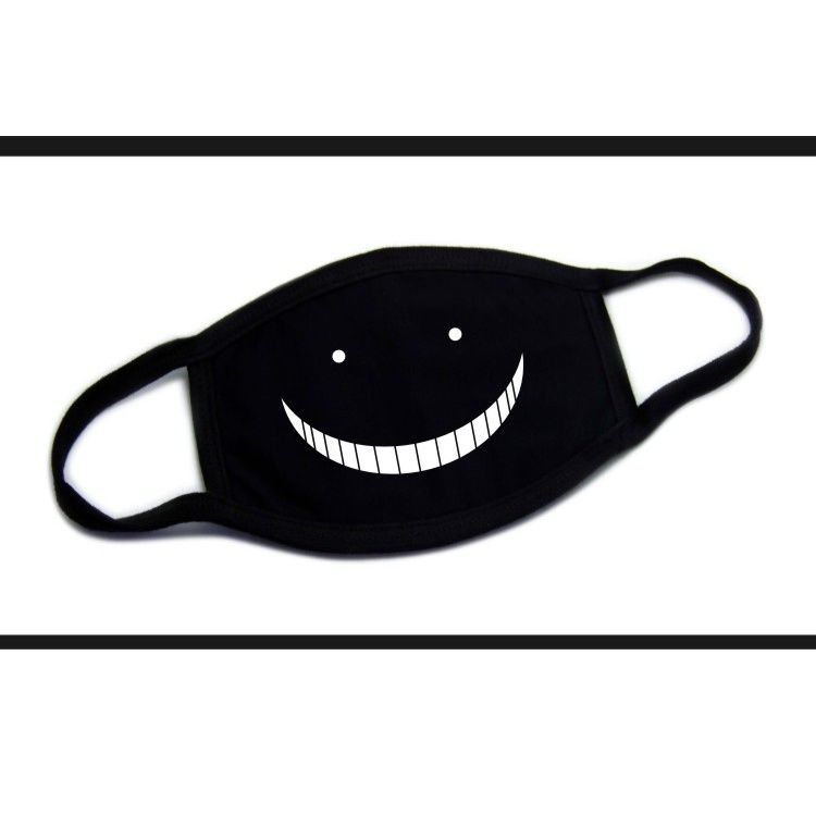 xpmr新品小丑口罩表情牙齿口罩男女夏季薄款面罩骑行潮款个性透气黑色