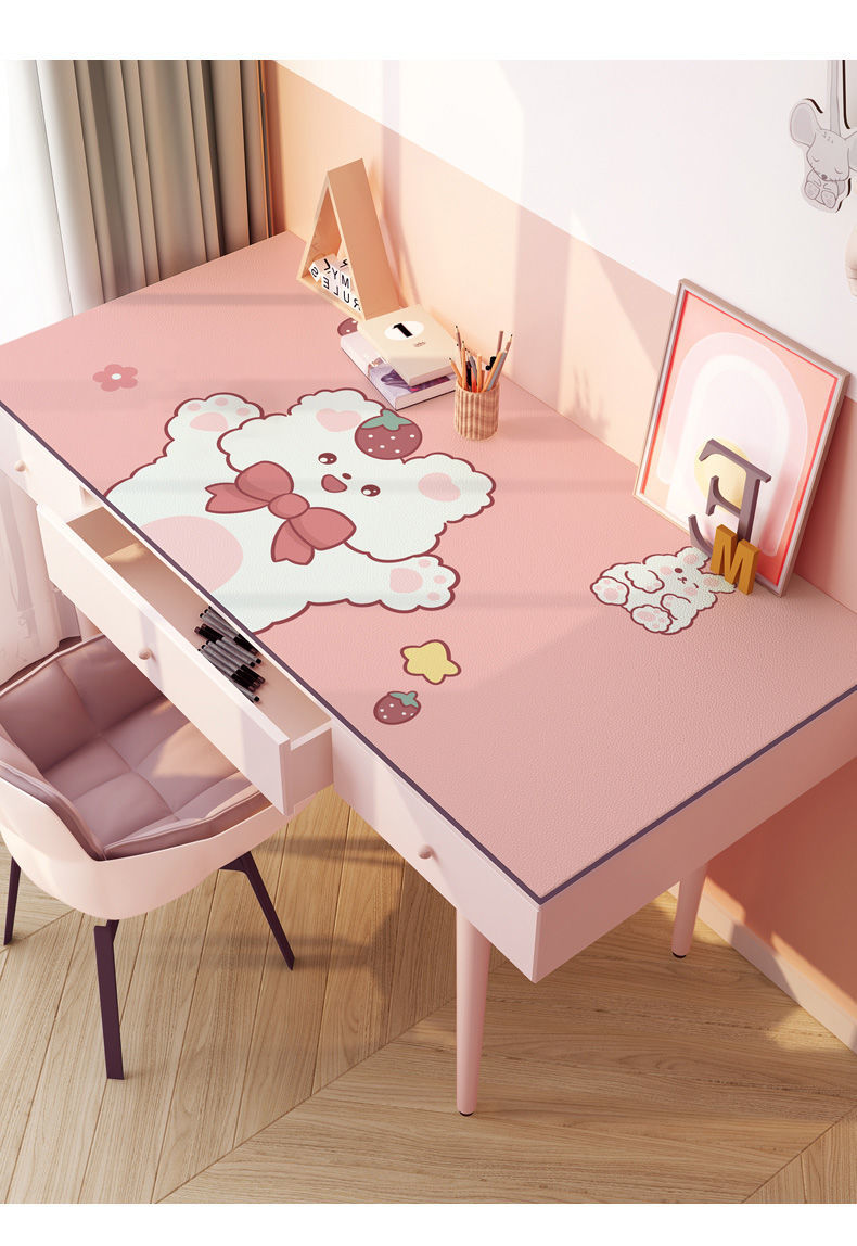 欧芬莱ofenlai硅胶书桌垫护眼学生学习少女可爱写字台布电脑桌垫防水