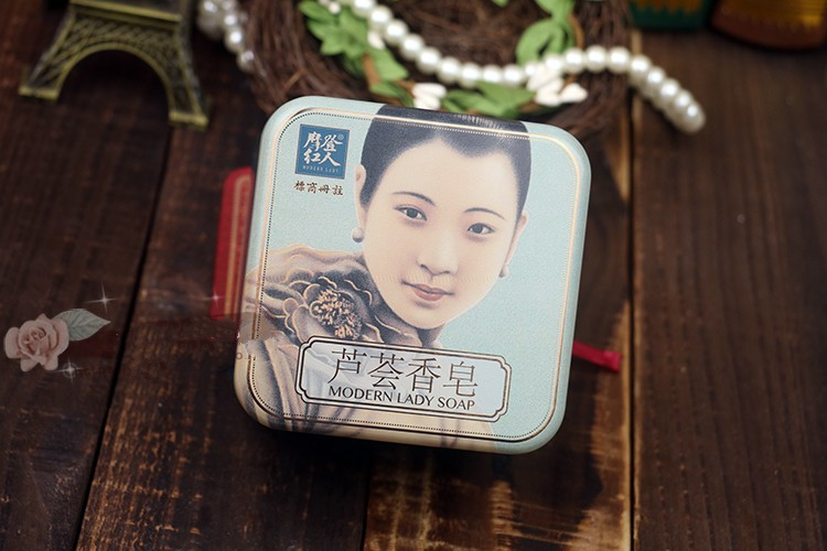 摩登红人手工皂经典国护肤翠竹洋甘菊芦荟香皂老上海复古樱花85g