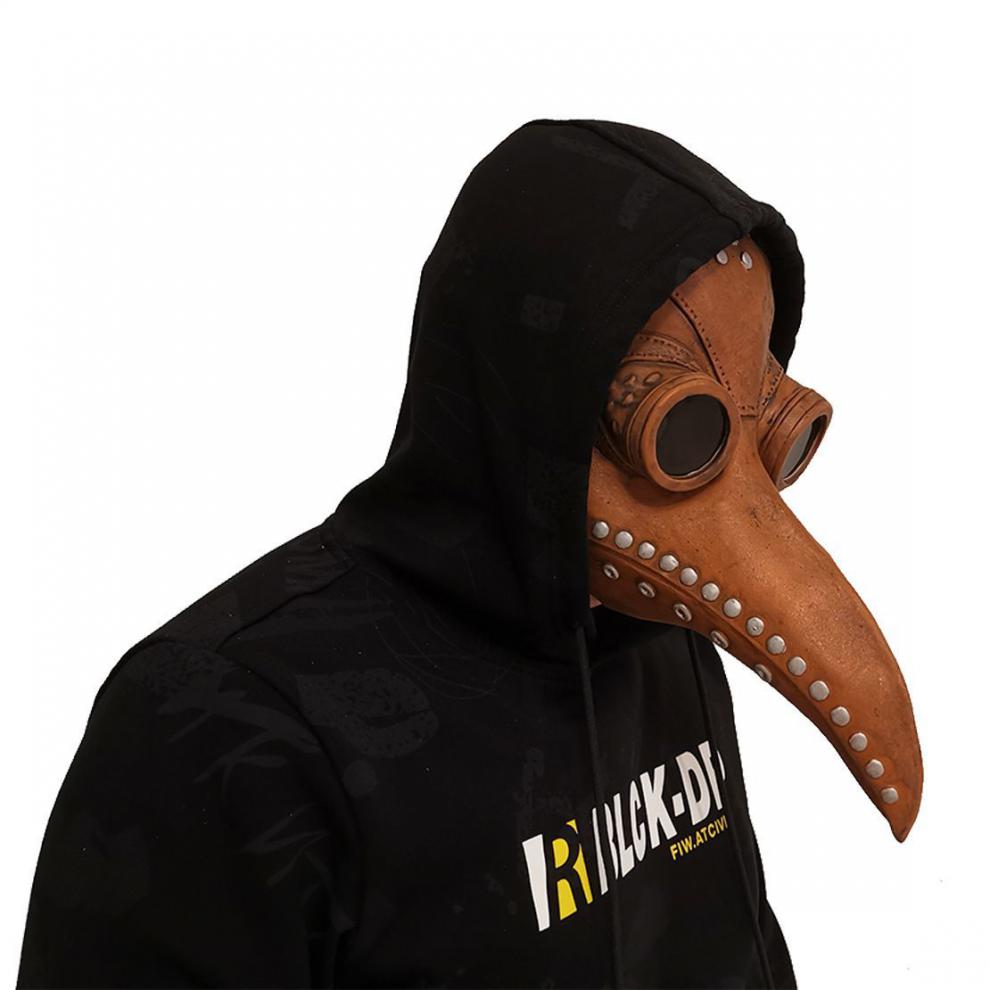 林中鸟鸟嘴医生面具 万圣节瘟疫鸟嘴面具cos朋克蒸汽欧洲黑死病医生