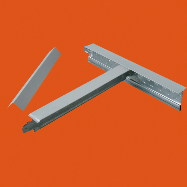 石膏板吊顶天花600600pvc洁净板三板覆膜贴面板潮火烤漆龙骨t型主骨副