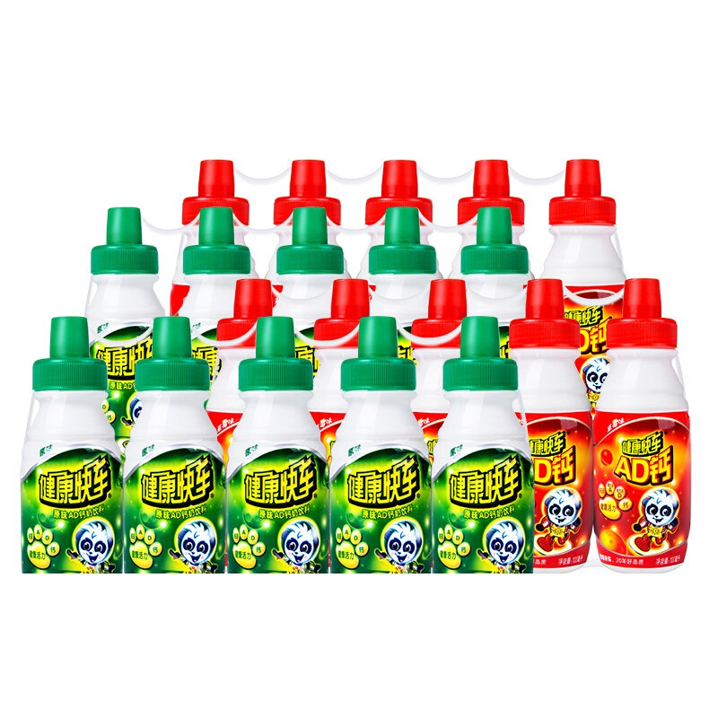 健康快车ad钙奶健康快车ad钙奶整箱大瓶草莓味100ml儿童早餐酸牛奶