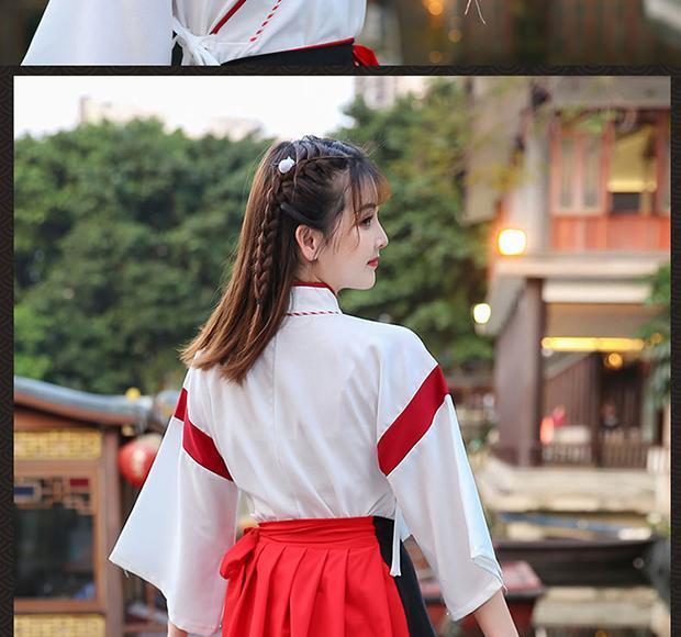 寄明月舞蹈服改良汉服女学生古装猫又交领刺绣两件套风sing寄明月千盏