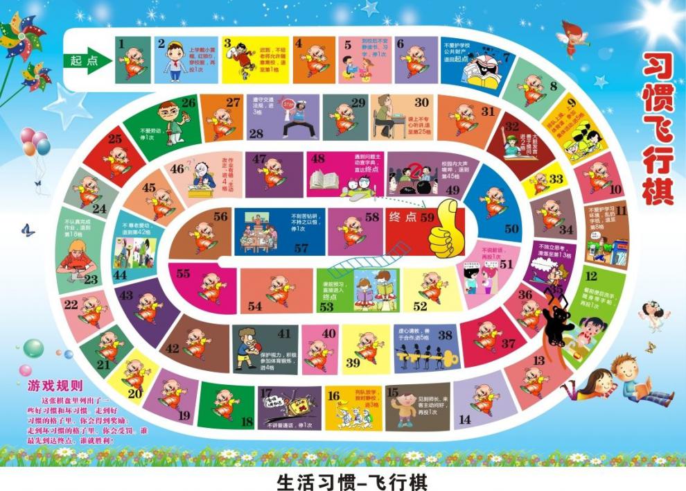 bgtqz交通安全小游戏闯关儿童益-智飞行棋居家生活习惯尊老爱幼子互动