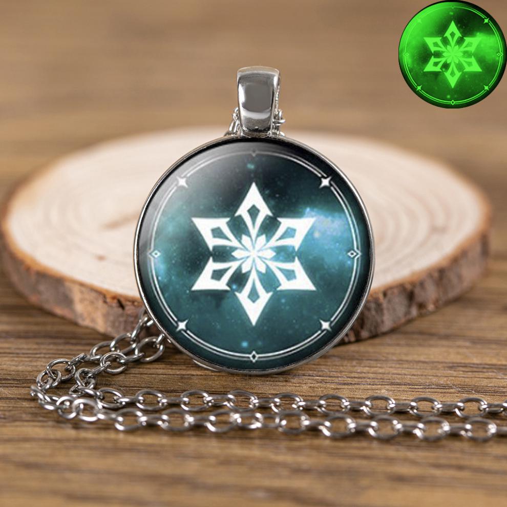 原神神之眼11原元神挂件神之眼吊坠钥匙扣璃月稻妻周边钟离发光夜光