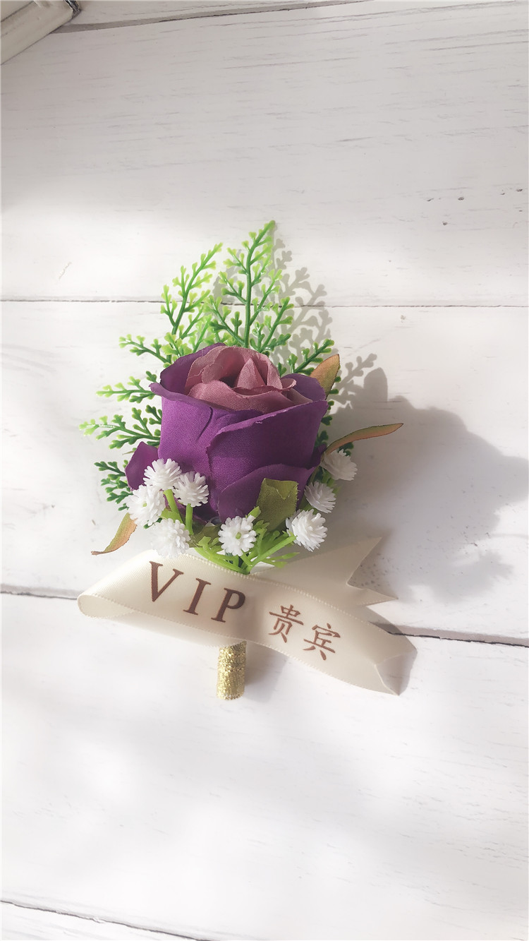 仟佰盾(chiefdon) 高端商务男士胸花 嘉宾襟花 会议年会活动开幕开业