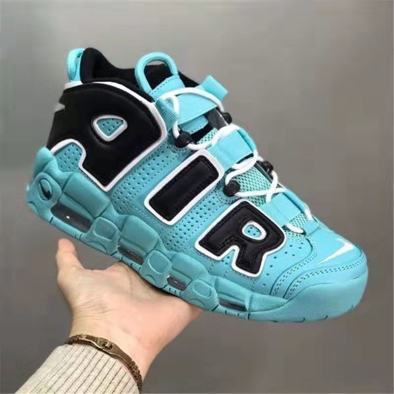 皮蓬大air篮球鞋男皮面透气实战女生气垫球鞋女款情侣鞋实战 薄荷绿